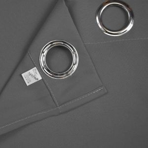 Zasłona na przelotkach 1 szt - 145x250 cm jasno szara 1454JS