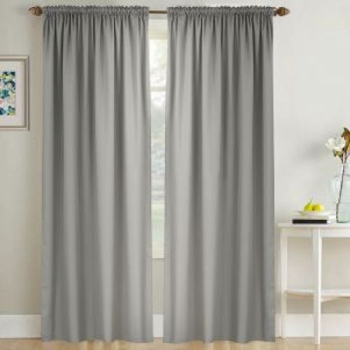 Zasłona na przelotki Jasna Szara 145x250 cm 1454JS